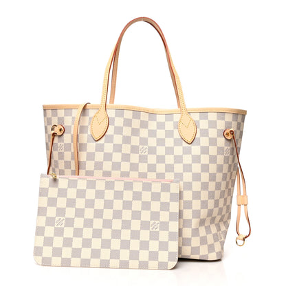 Louis Vuitton Damier Azur Neo Neverfull MM Rose Ballerine 1 of 11