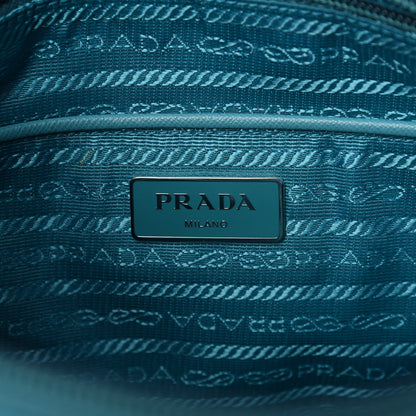 Prada Tessuto Nylon Saffiano Flat Messenger Bag Turchese 9 of 10