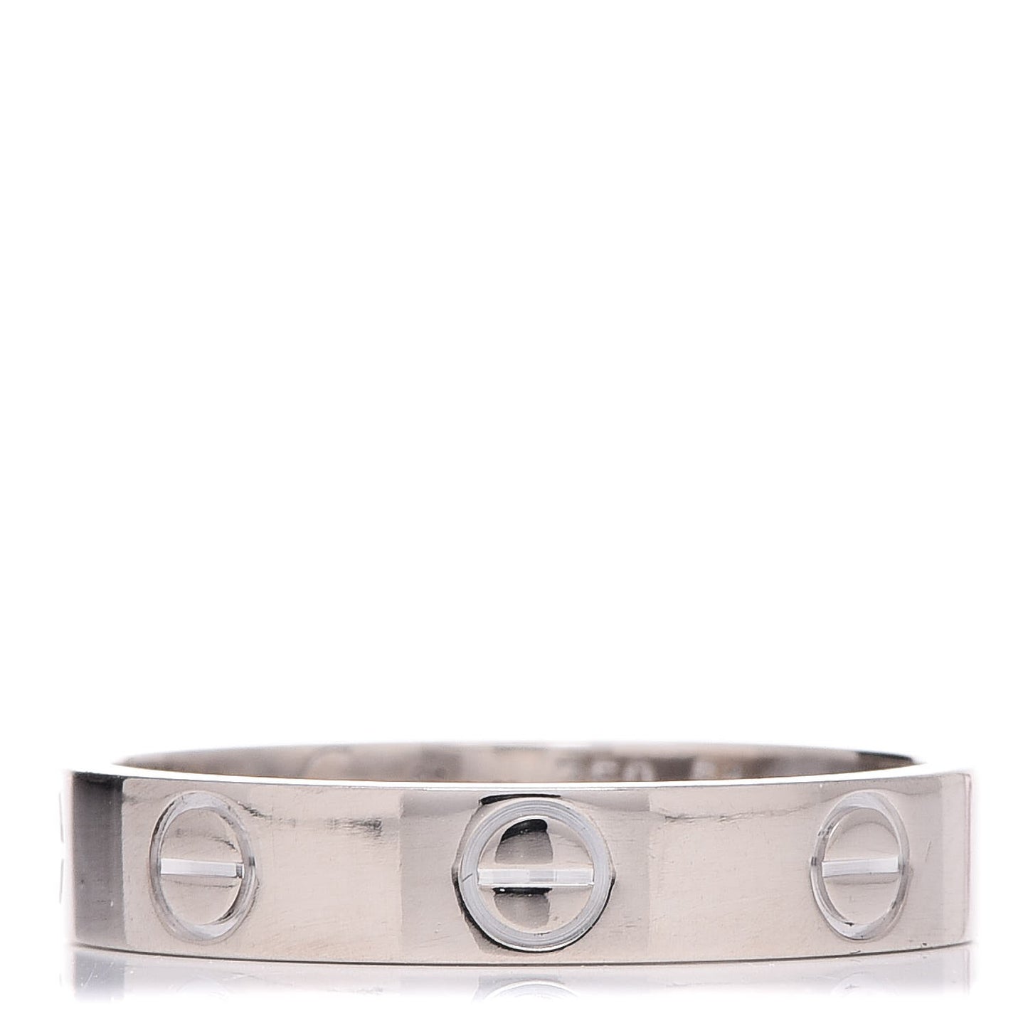 18K White Gold 3.5mm LOVE Wedding Band Ring 51 5.75