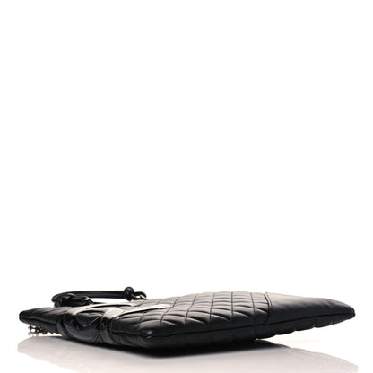 Chanel Calfskin Cambon Flat Tote Black 3 of 9