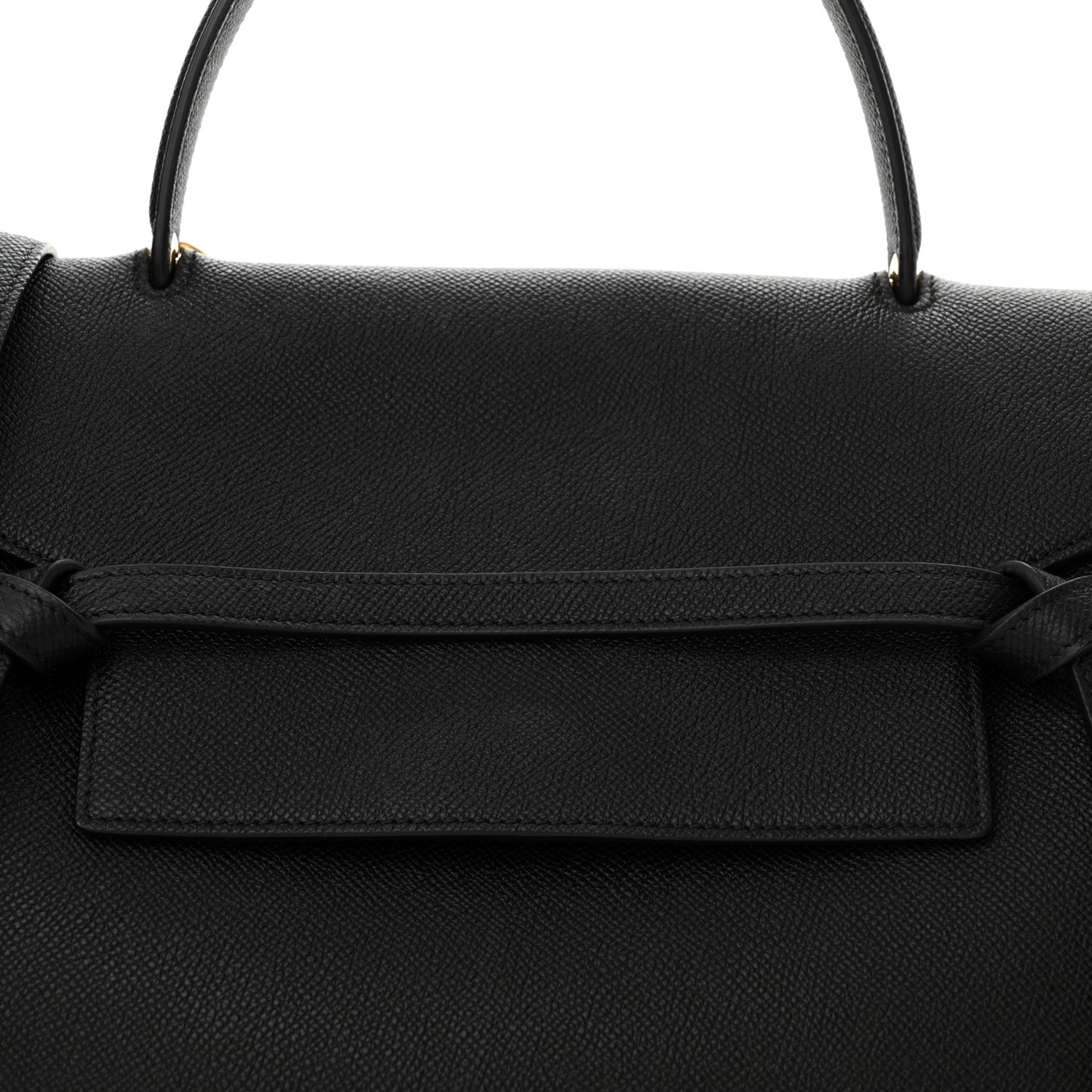 Grained Calfskin Mini Belt Bag Black