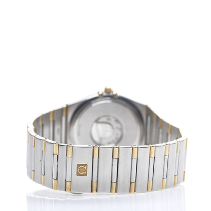 Omega Stainless Steel 18K Yellow Gold 33mm Constellation Quartz Watch White 1312.30 3 of 5