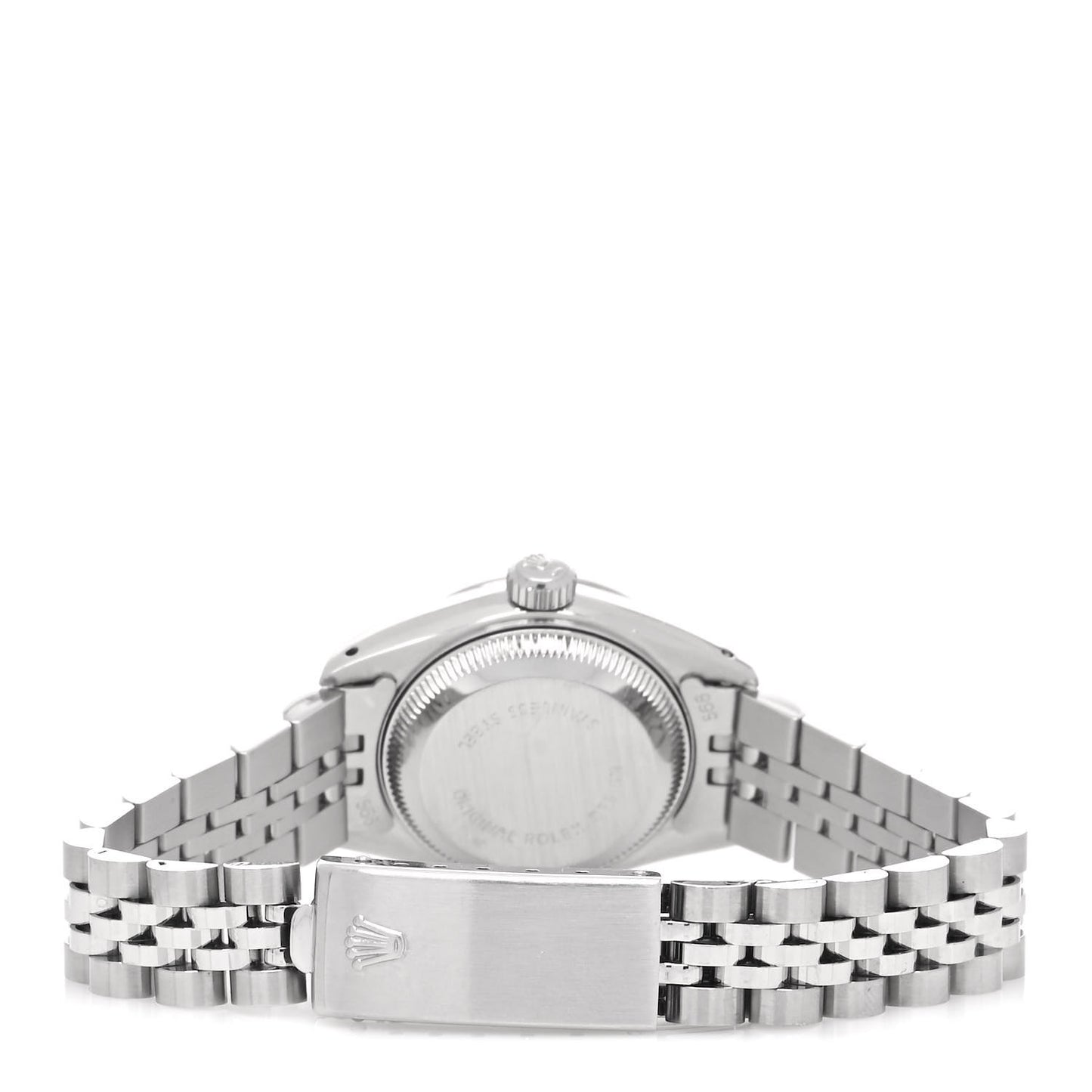 Stainless Steel 18K White Gold Diamond 26mm Oyster Perpetual Datejust Watch Silver 69174