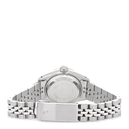Rolex Stainless Steel 18K White Gold Diamond 26mm Oyster Perpetual Datejust Watch Silver 69174 3 of 4