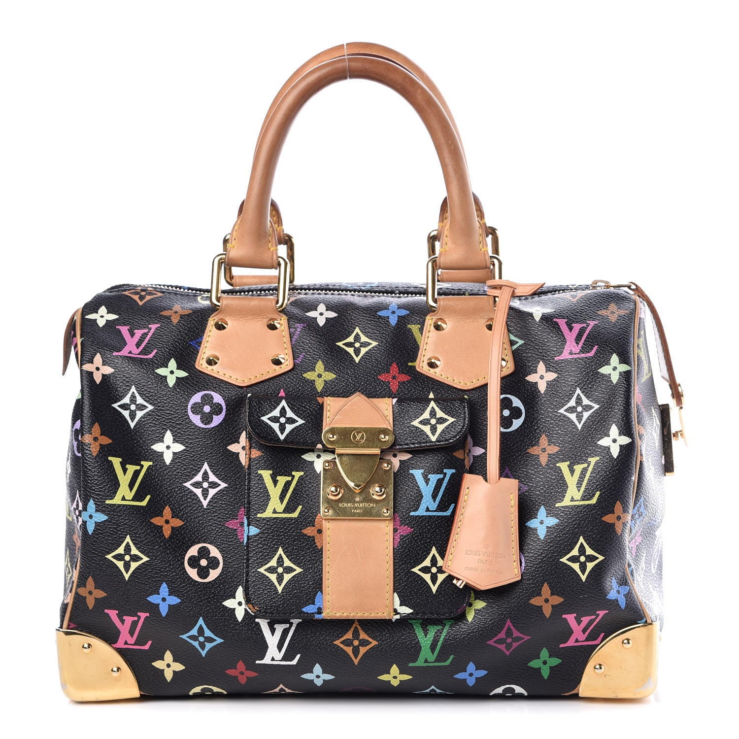 Louis Vuitton Monogram Multicolor Speedy 30 Black 1 of 10