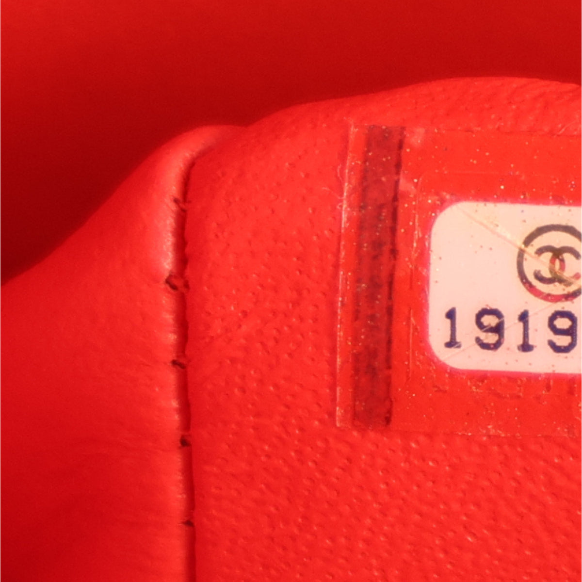 Patent Quilted Medium Double Flap Red