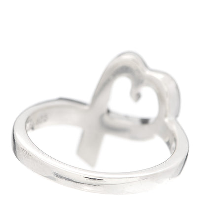 Tiffany Sterling Silver Paloma Picasso Loving Heart Ring 50 5.5 3 of 5