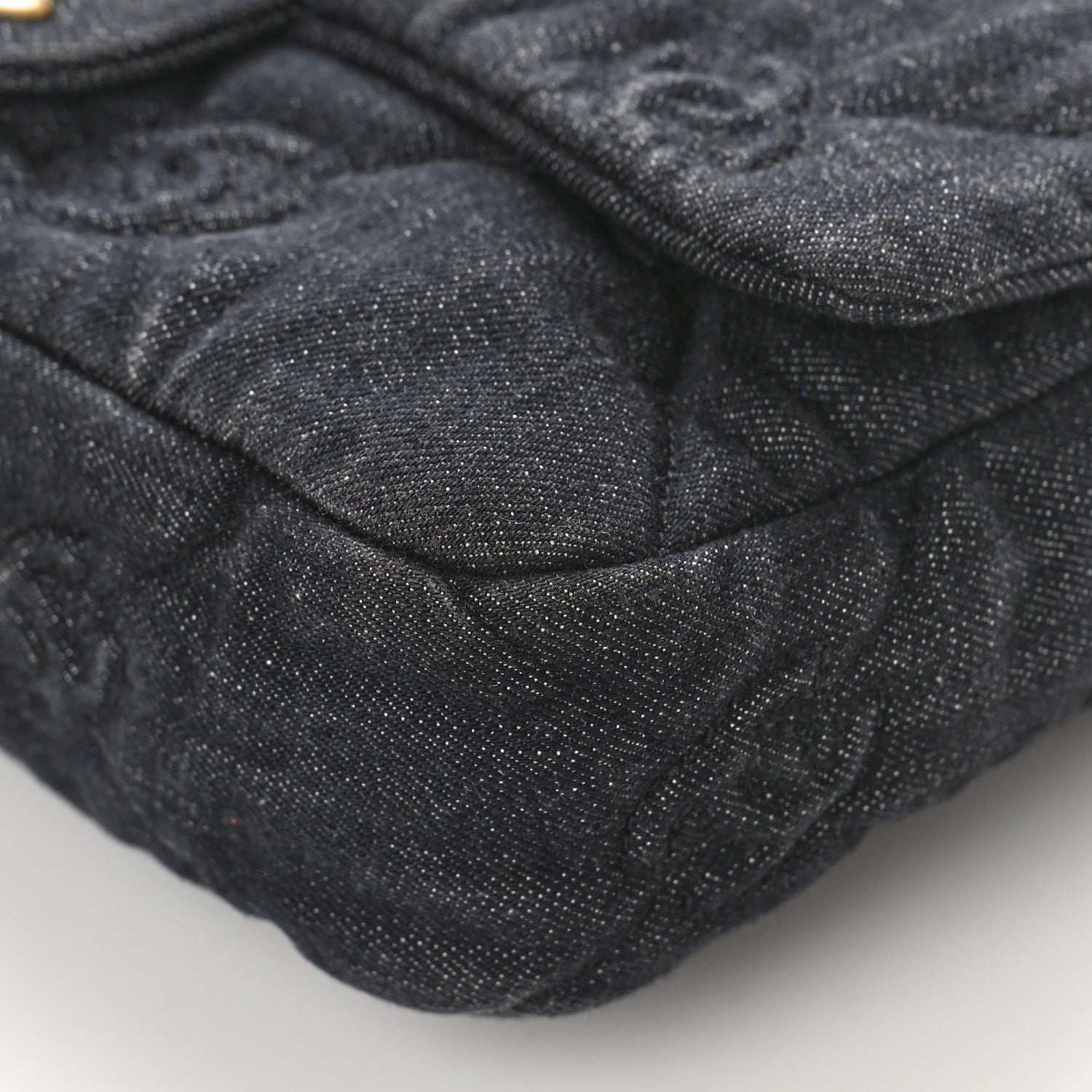 Chanel Denim Quilted Medium Funky Town Flap Black 9 of 9