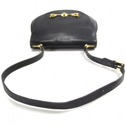 Gucci Leather Signature Shoulder Bag Black 6 of 9
