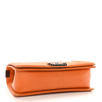 Chanel Lambskin Quilted Medium Boy Flap Orange 4 of 9