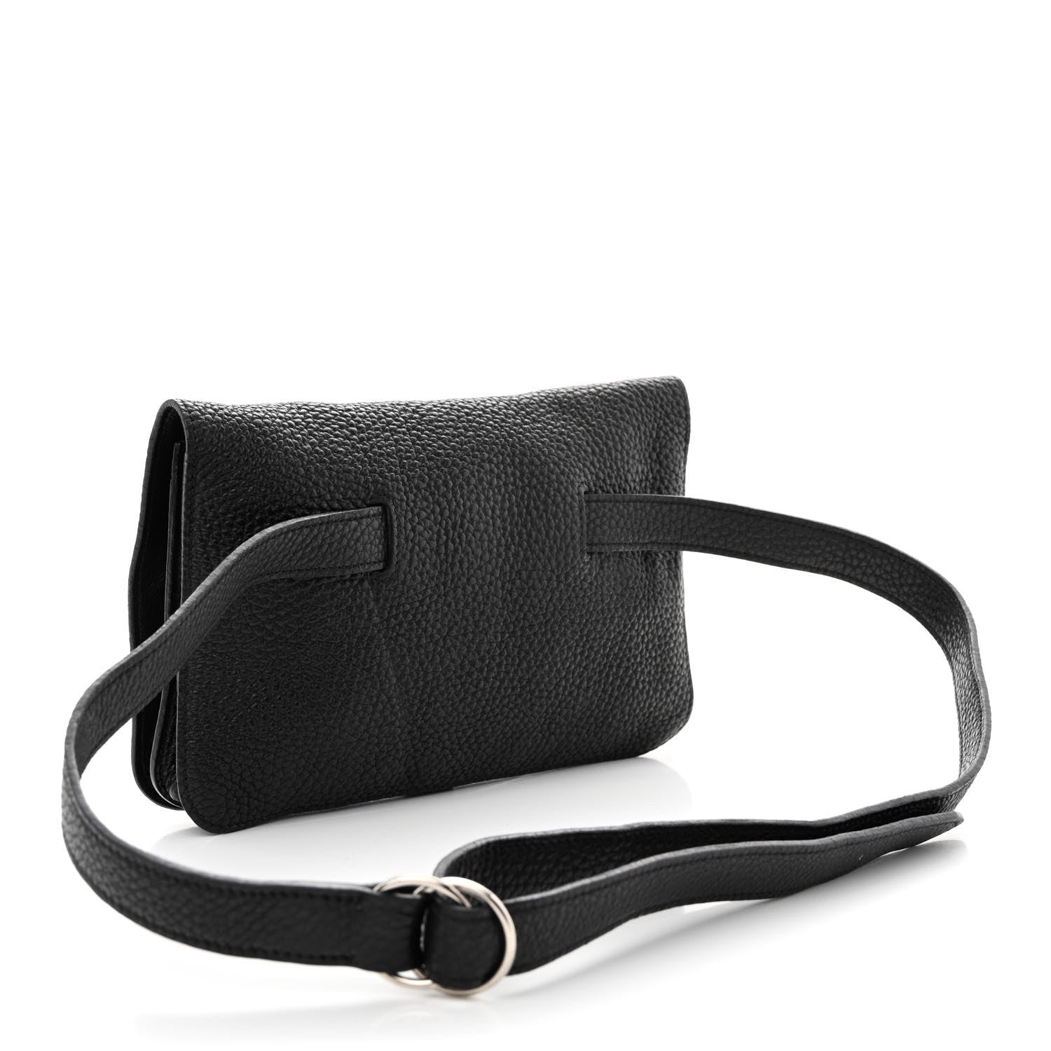 Hermes Togo Dogon Wallet Waist Pouch Black 3 of 12