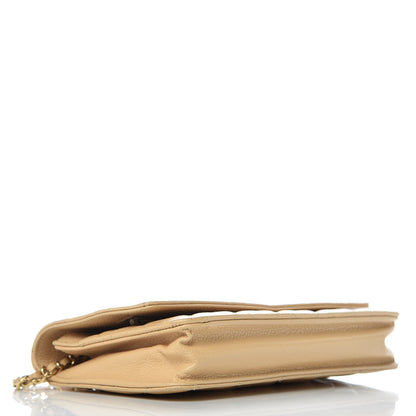 Chanel Caviar Quilted Wallet On Chain WOC Beige Clair 4 of 14