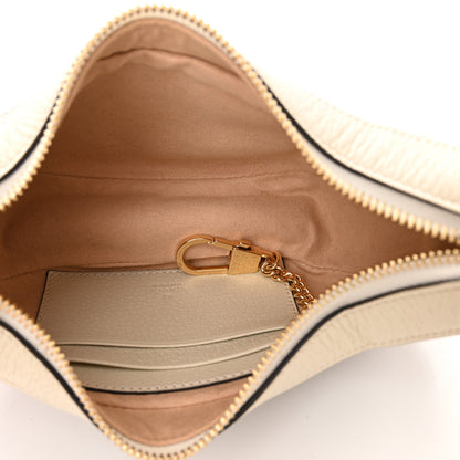 Gucci GG Supreme Monogram Textured Dollar Calfskin Web Mini Ophidia Half Moon Hobo Beige Ebony Mystic White 5 of 10
