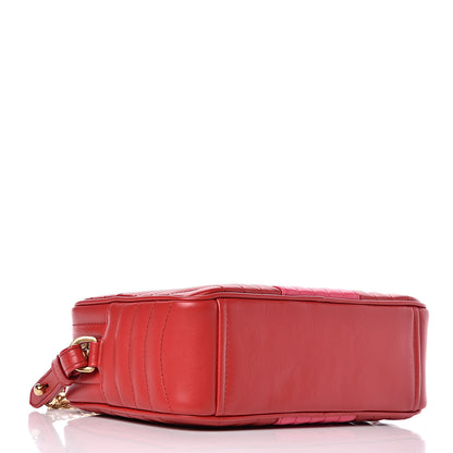 Prada Soft Calfskin Diagramme Crossbody Bag Fuoco Magenta 4 of 9