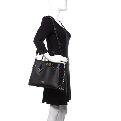 Louis Vuitton Calfskin Monogram Tufting On My Side Black 2 of 10