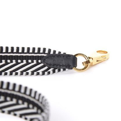 Hermes Toile Swift 25mm Sangle Cavale Shoulder Strap Black Ecru 4 of 5