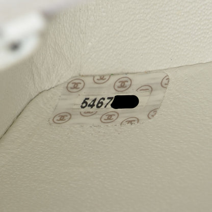Chanel Caviar Quilted Mini Square Flap White 8 of 9