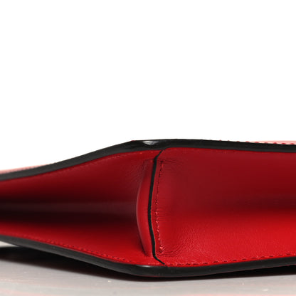 Gucci Calfskin Diamond GG Messenger Bag Red 9 of 10
