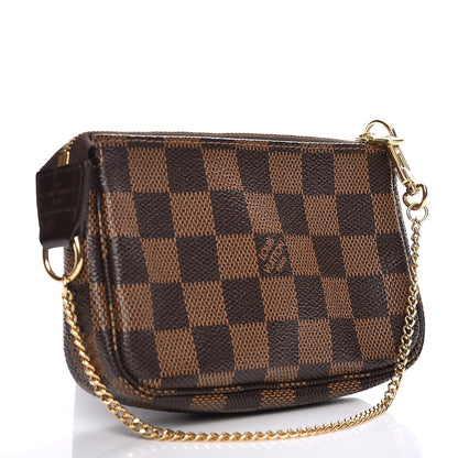 Louis Vuitton Damier Ebene Complice Trunks and Bags Mini Pochette Accessories Red 3 of 7