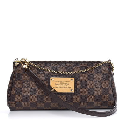 Louis Vuitton Damier Ebene Eva Clutch 1 of 16