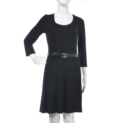 Chanel Lambskin Crystal CC Chain Belt 75 30 Black 2 of 6