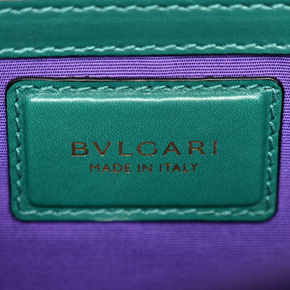 Bulgari Calfskin Large Serpenti Forever Top Handle Emerald Green 7 of 10