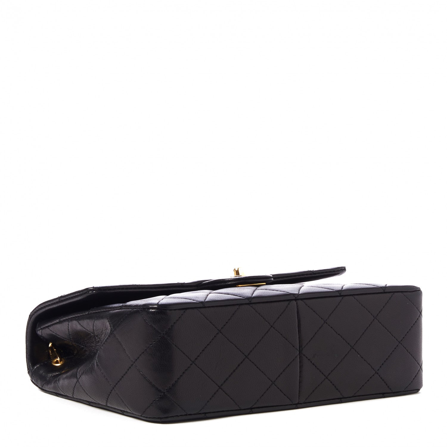 Chanel Lambskin Quilted Mini Square Flap Bag Black 4 of 10