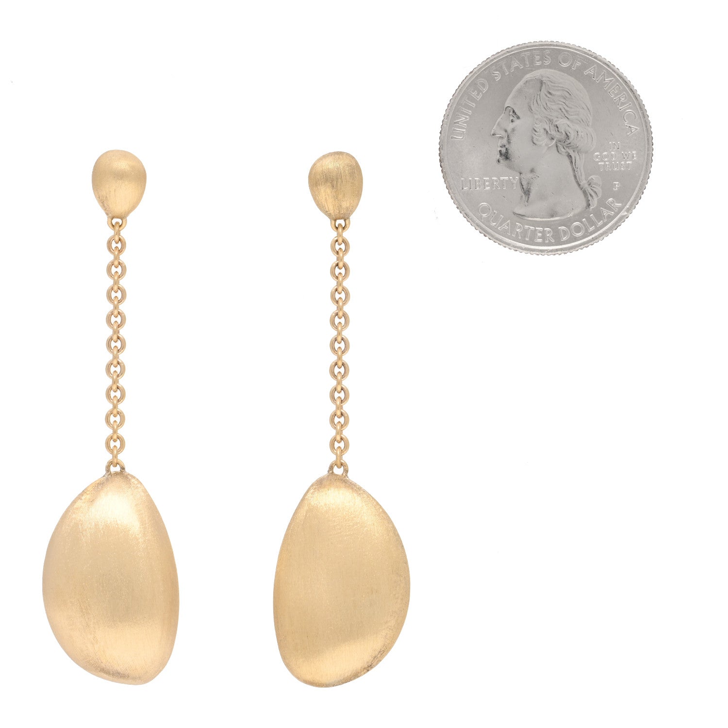 Marco Bicego 18K Yellow Gold Siviglia Single Strand Drop Earrings 2 of 4