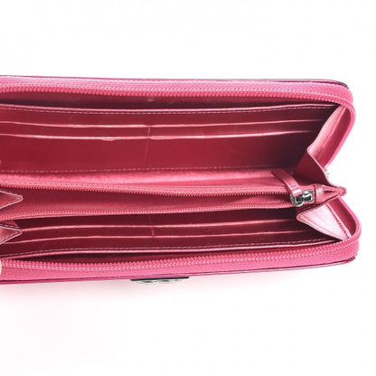 Chanel Metallic Patent Quilted Boy L-Gusset Zip Wallet Pink 5 of 8