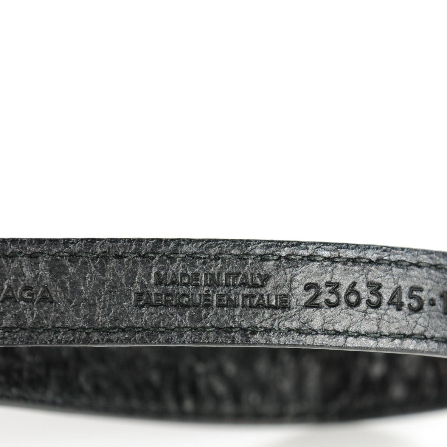 Balenciaga Agneau Giant Silver Hardware Triple Tour M Bracelet Black 6 of 7