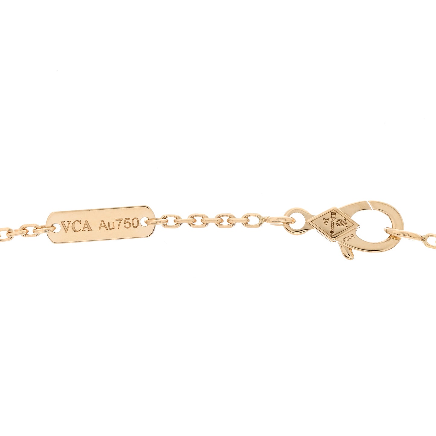 18K Yellow Gold Vintage Alhambra Pendant Necklace
