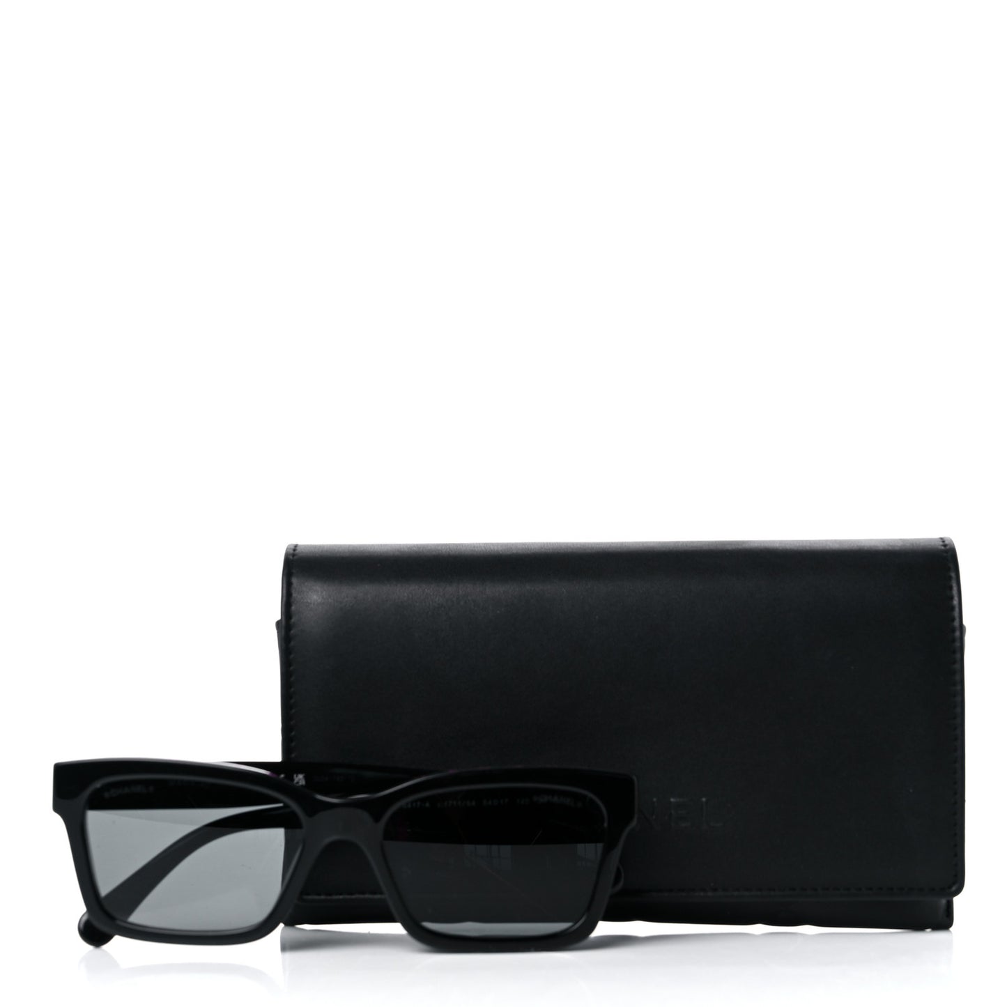 Acetate Polarized Square Sunglasses 5417-A Black