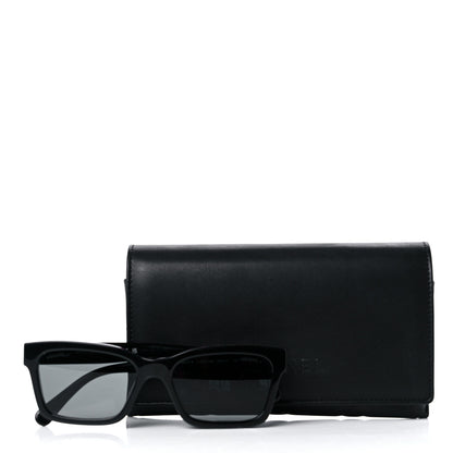 Chanel Acetate Polarized Square Sunglasses 5417-A Black 9 of 10
