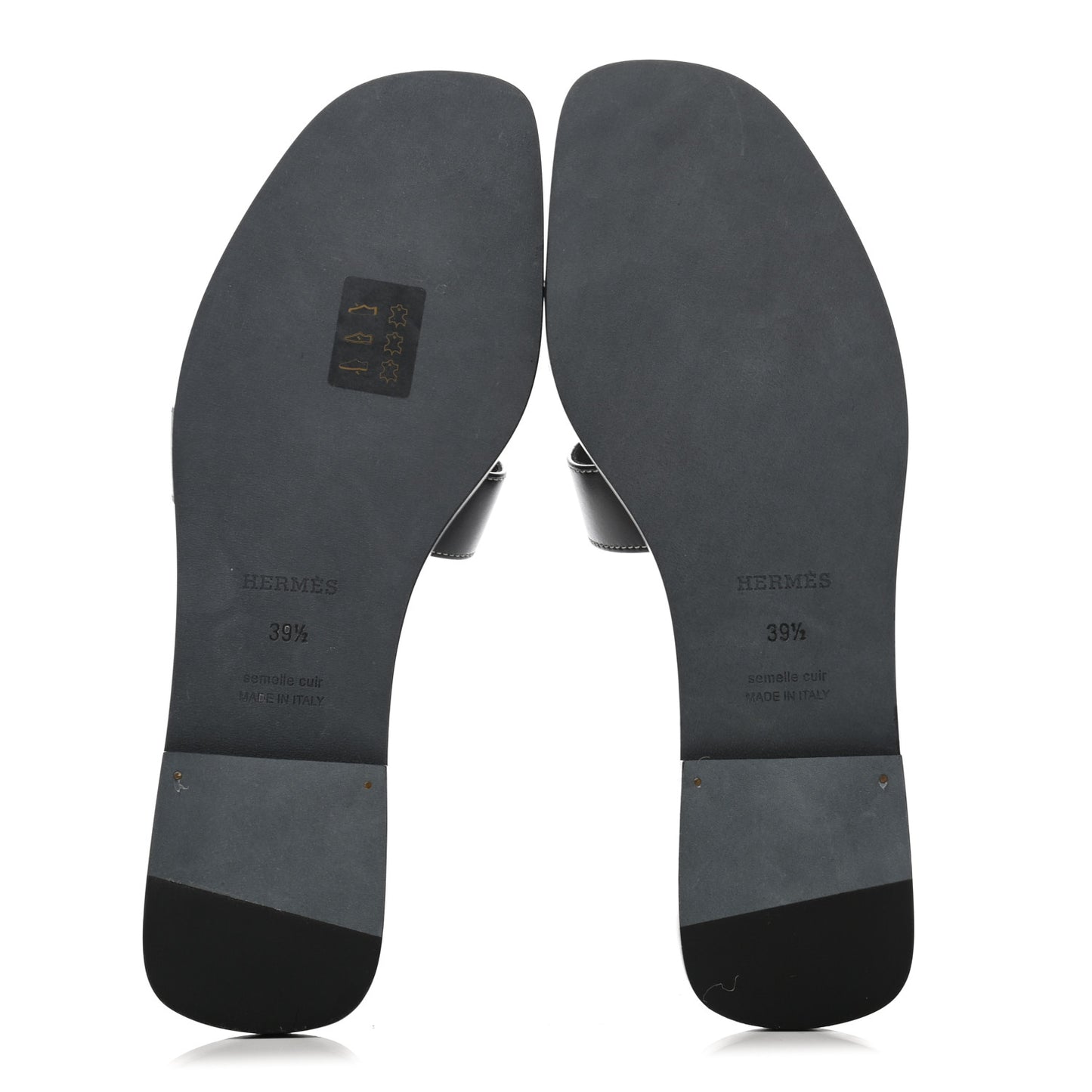 Box Calfskin Oran Sandals 39.5 Black