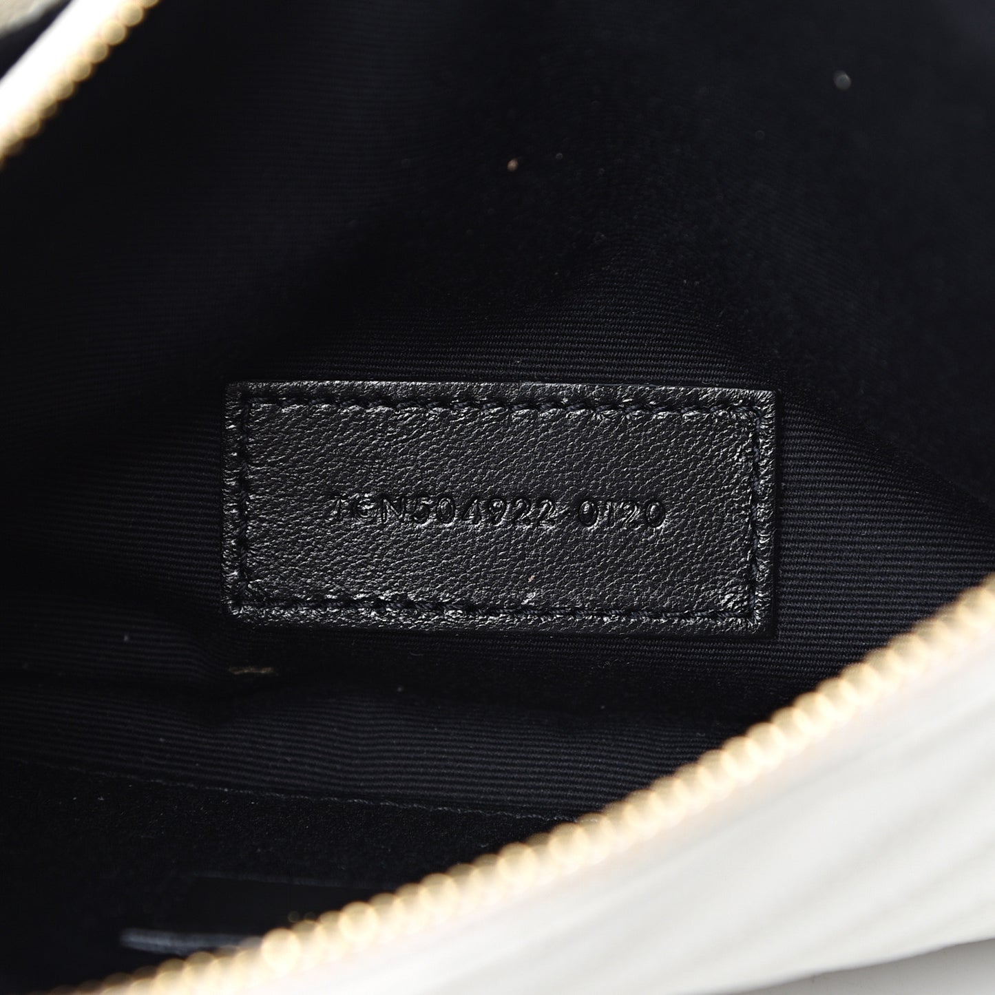 Grain De Poudre Chevron Monogram Bill Pouch Crema Soft