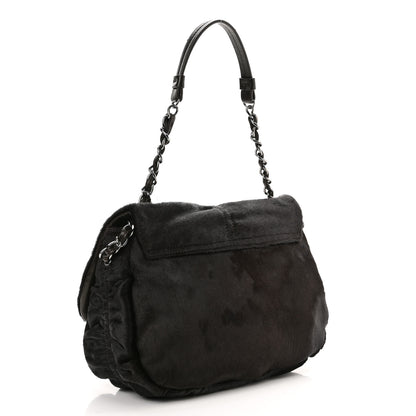 Chanel Pony Hair Sharpei Flap Tote Black 3 of 11