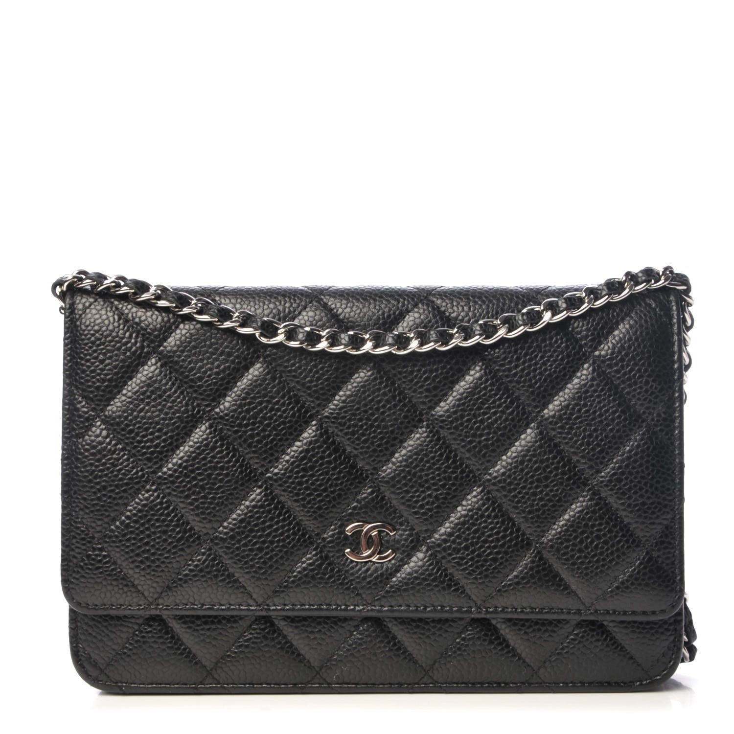 Chanel Caviar Quilted Wallet On Chain WOC Black 1 of 9