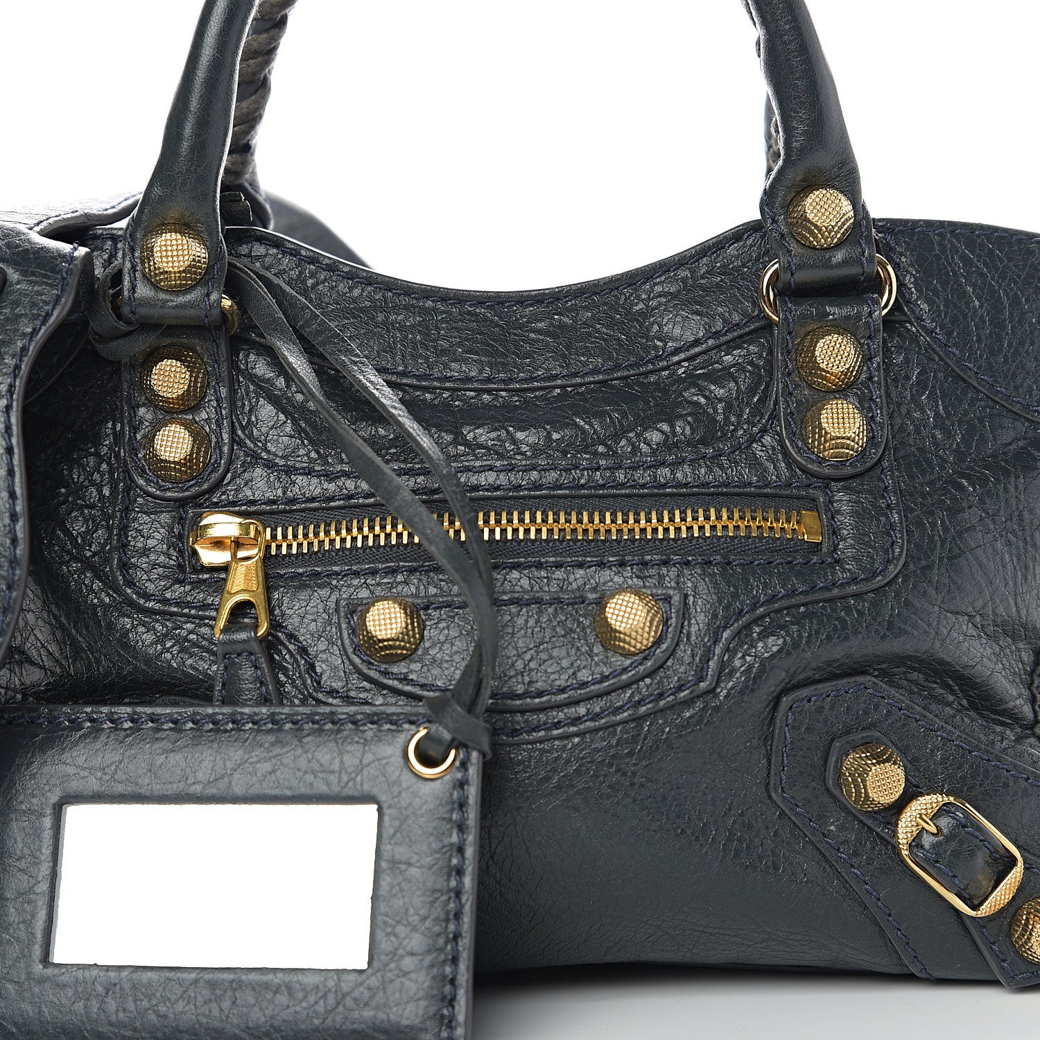 Balenciaga Agneau Giant 12 Gold Hardware Mini City Anthracite 6 of 8