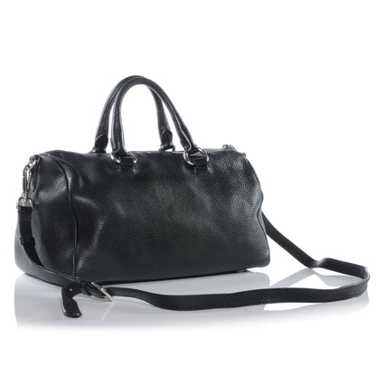 Prada Vitello Daino Shoulder Bag Black 4 of 8