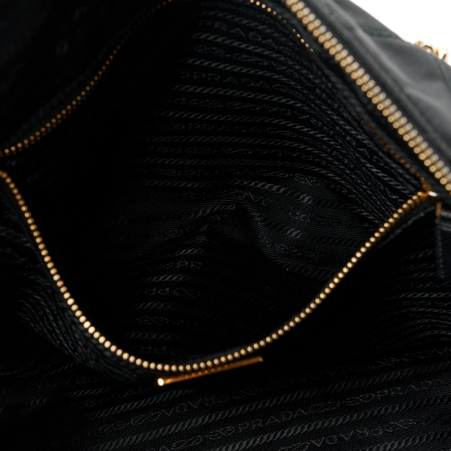 Prada Re-Nylon Impunturato Saffiano Triangle Stitched Re-Edition 1995 Chaine Large Shoulder Bag Black 7 of 11
