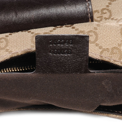 Gucci Monogram Horsebit Web Hobo Brown 7 of 7