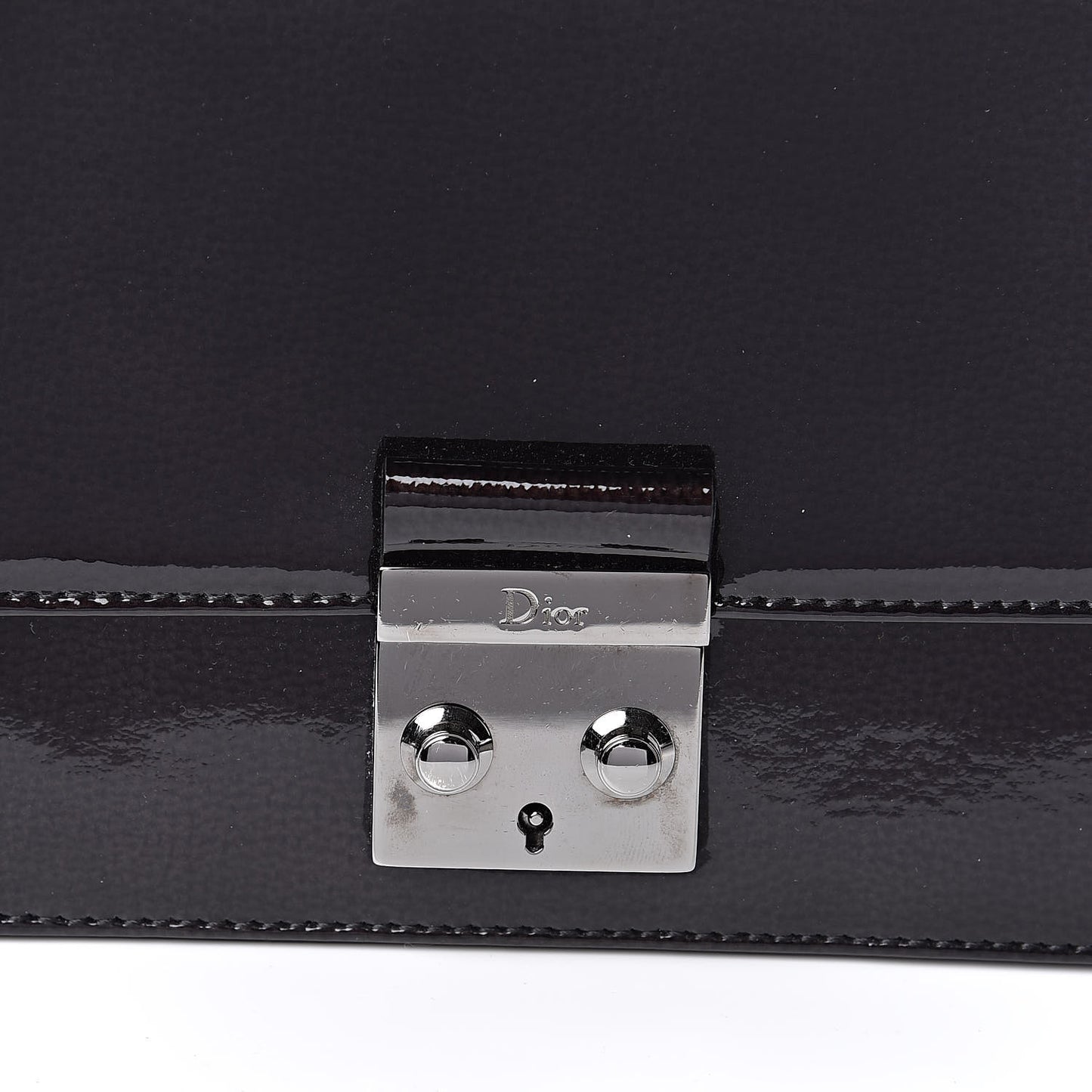 Patent Shoulder Bag Black