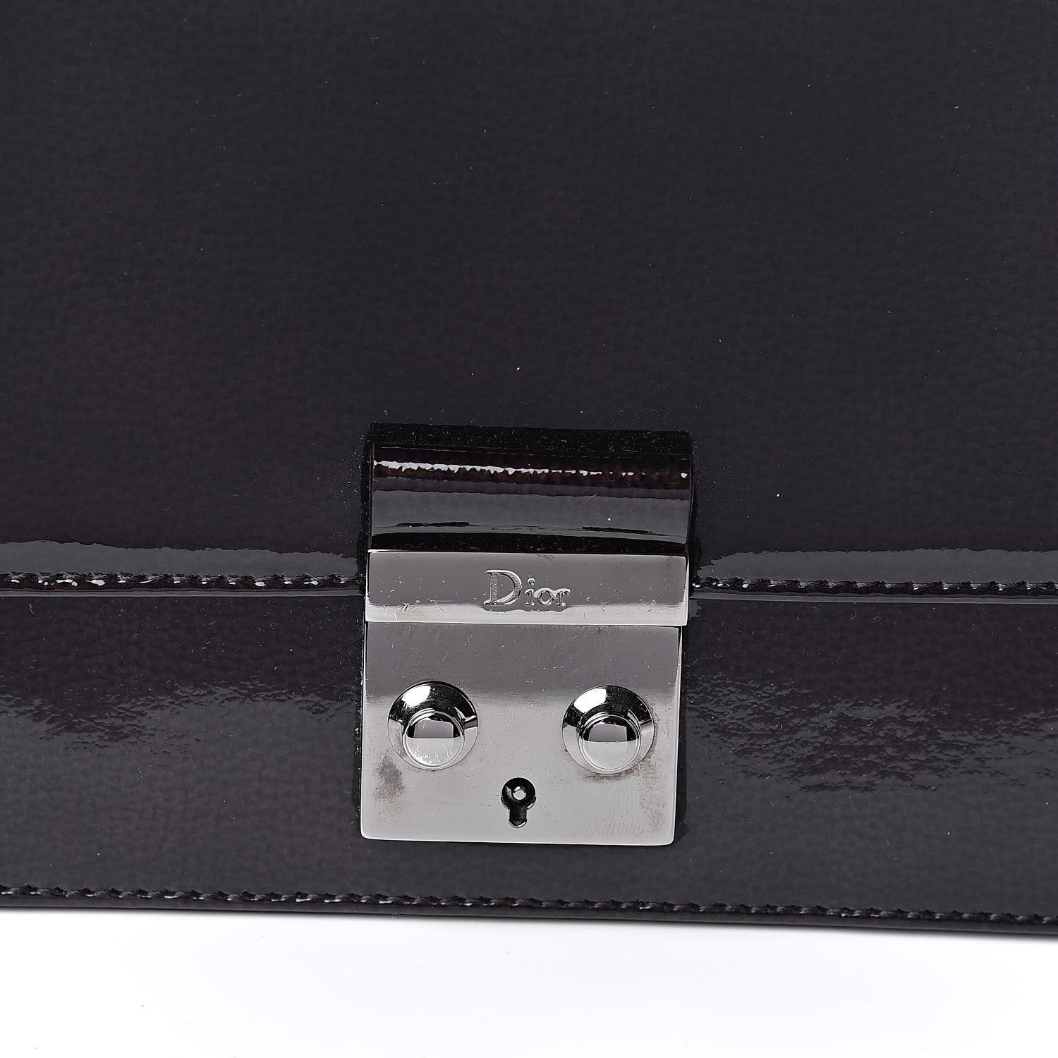 Christian Dior Patent Shoulder Bag Black 10 of 10