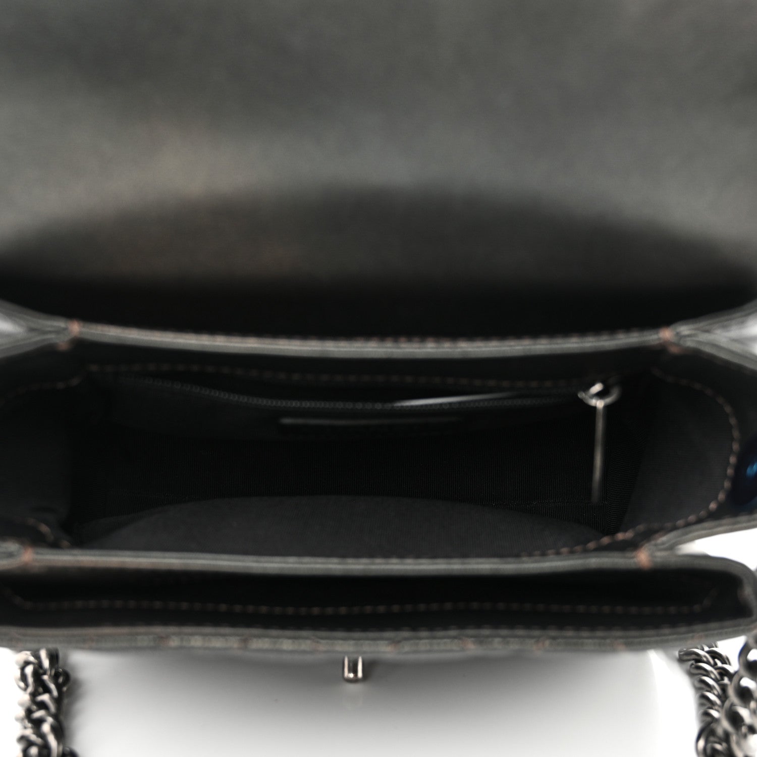 Chanel Metallic Goatskin Quilted Small Rock In Rome Flap Bronze 5 of 10