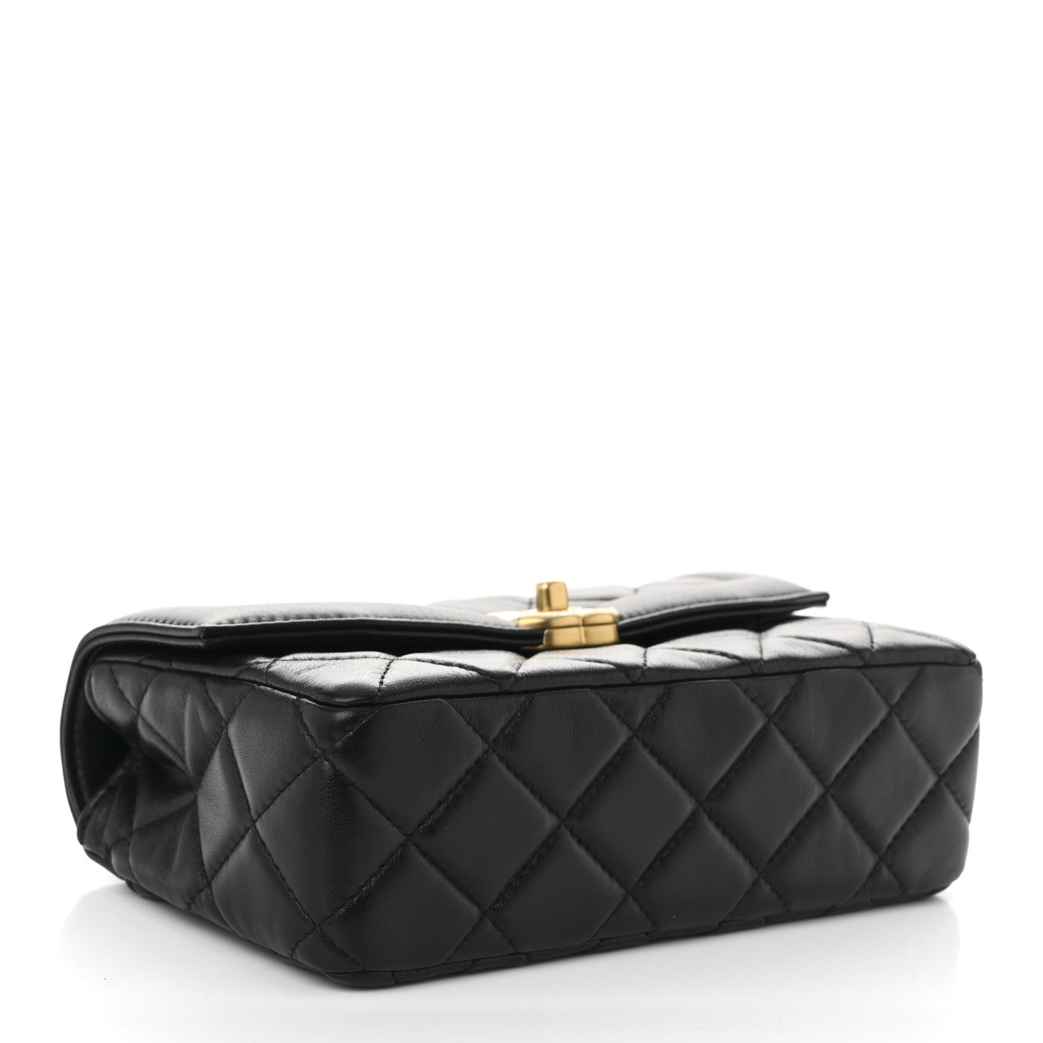 Chanel Shiny Lambskin Quilted Mini Flap Black 4 of 11