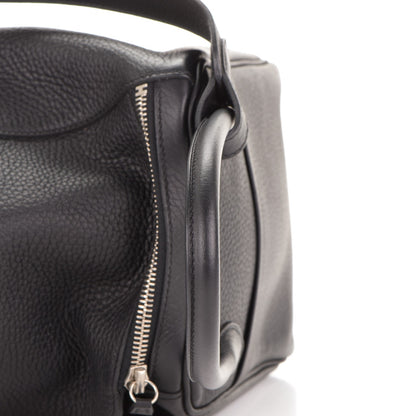 Hermes Taurillon Clemence Lindy 30 Black 10 of 16