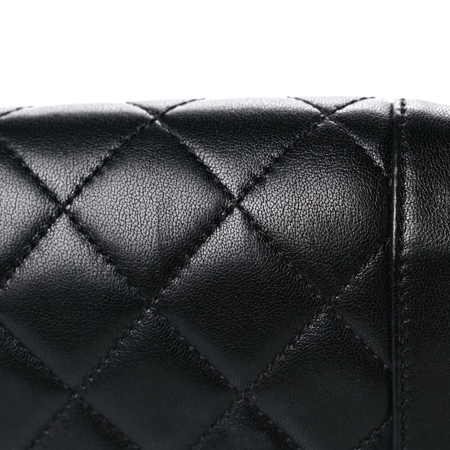 Chanel Sheepskin Quilted Medium Vintage Mademoiselle Flap Black 19 of 24