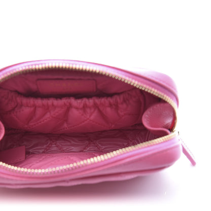 Chanel Caviar Quilted Small Curvy Pouch Cosmetic Case Pink 4 of 10