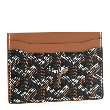 Goyard Goyardine Saint Sulpice Card Holder Black Gold 3 of 9