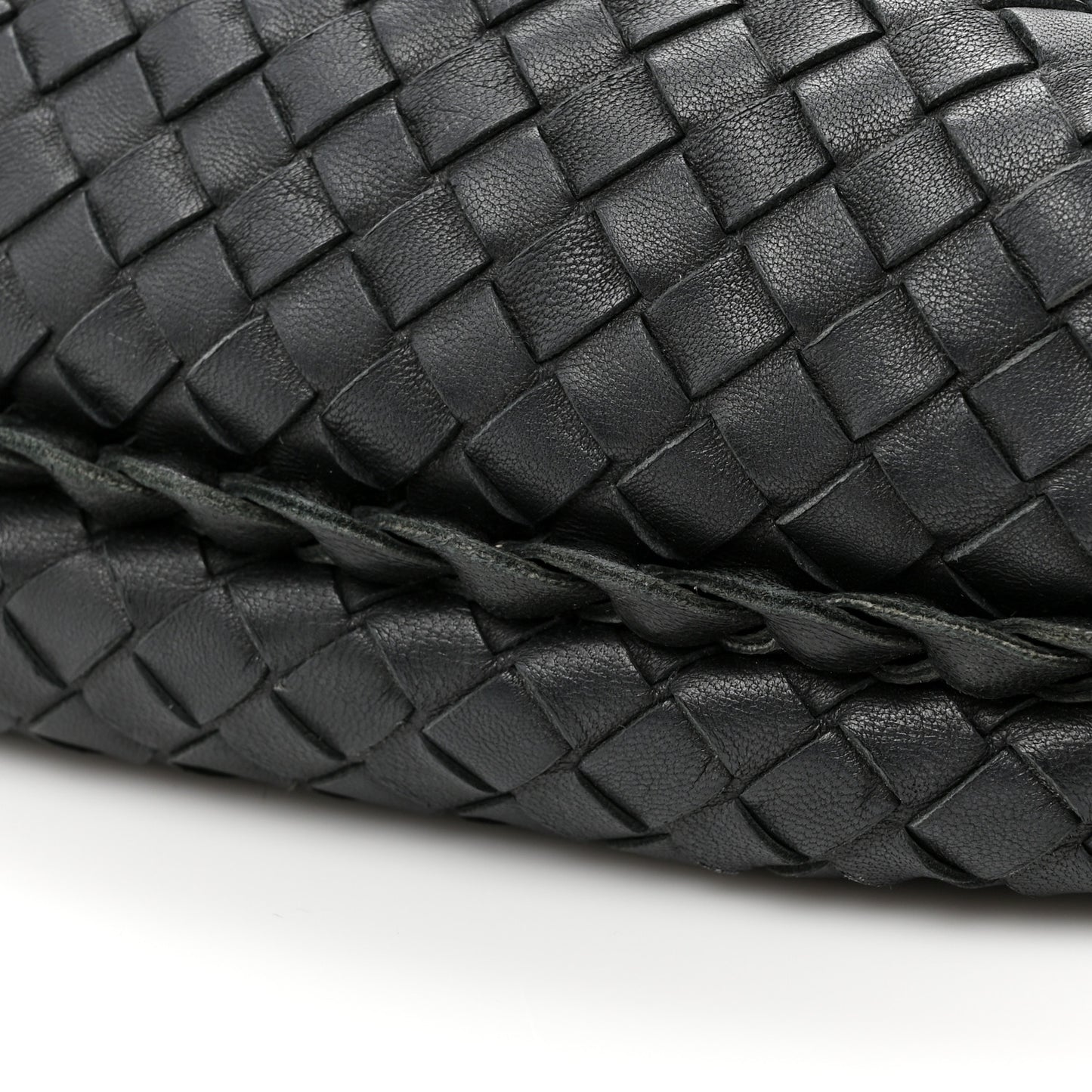 Nappa Intrecciato Large Veneta Hobo Black